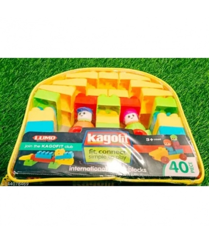 40_Pcs Set Blocks | Plastic | Educational Toys | 3+ Years