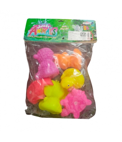 Domestic Mixed Animal Chu Chu Toys | Rubber | Toys| 6+ Months Domestic Mixed Animal Chu Chu Toys | Rubber | Toys| 6+ Months