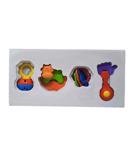 Infant Rattle Set (4 pcs) | Plastic | Toys | 3+ Months Infant Rattle Set (4 pcs) | Plastic | Toys | 3+ Months
