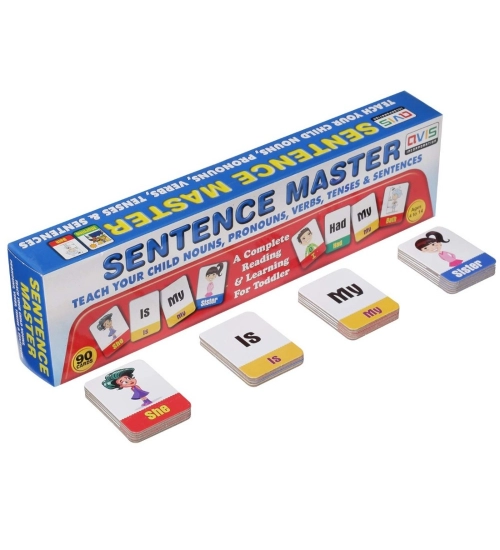 Sentence Master With 90 Cards | Cardboard | Educational Toys | 5+ Years
