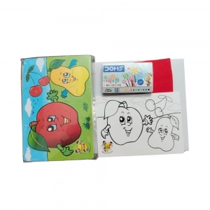 2 In 1 Puzzle & ColorsFtruit |   Cardboard  |   Educational Toys| 3+ Years