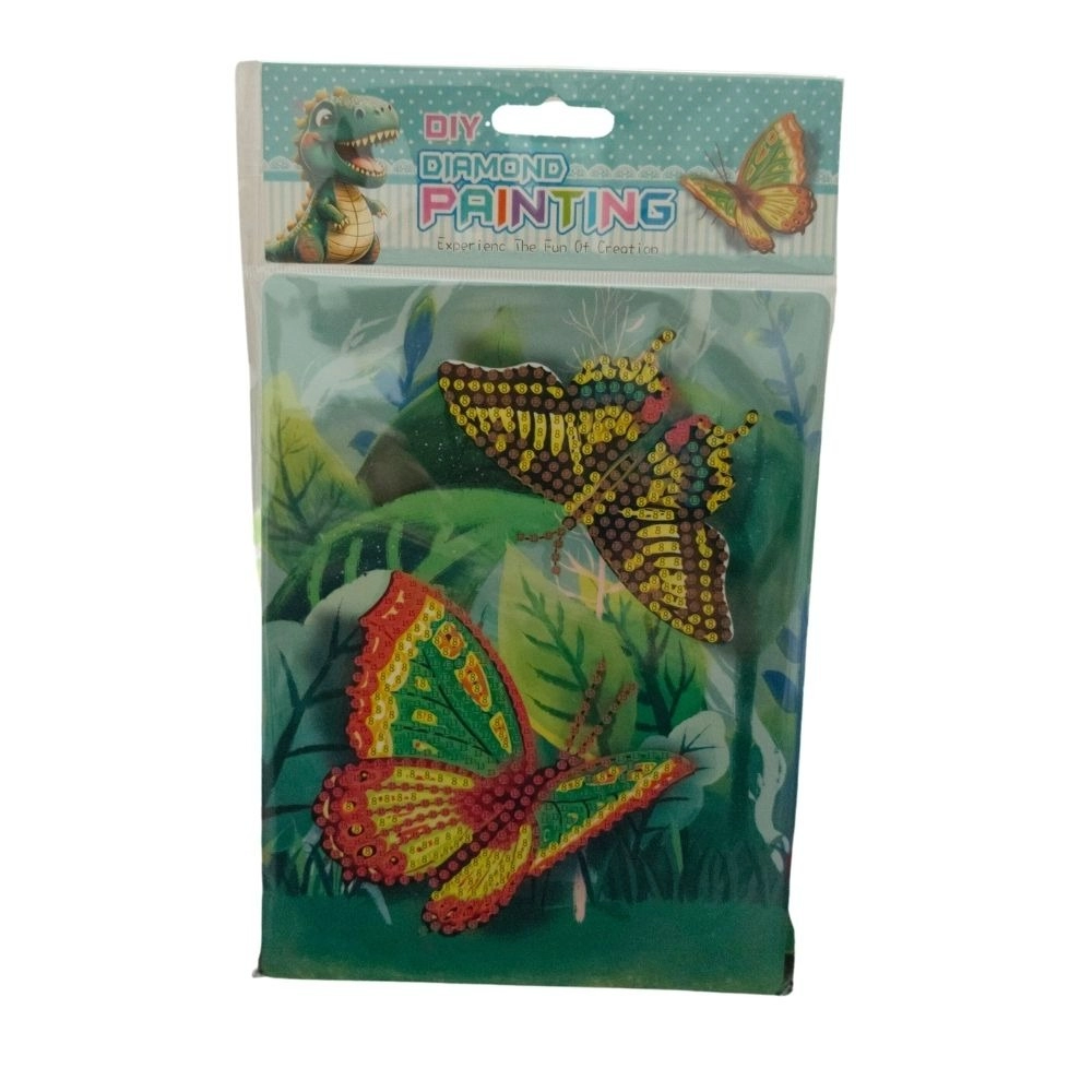 Pack Of_2 Diamond Painting Kit - Butterfly | Cardboard | Stationery | 2+ Years Pack Of_2 Diamond Painting Kit - Butterfly | Cardboard | Stationery | 2+ Years