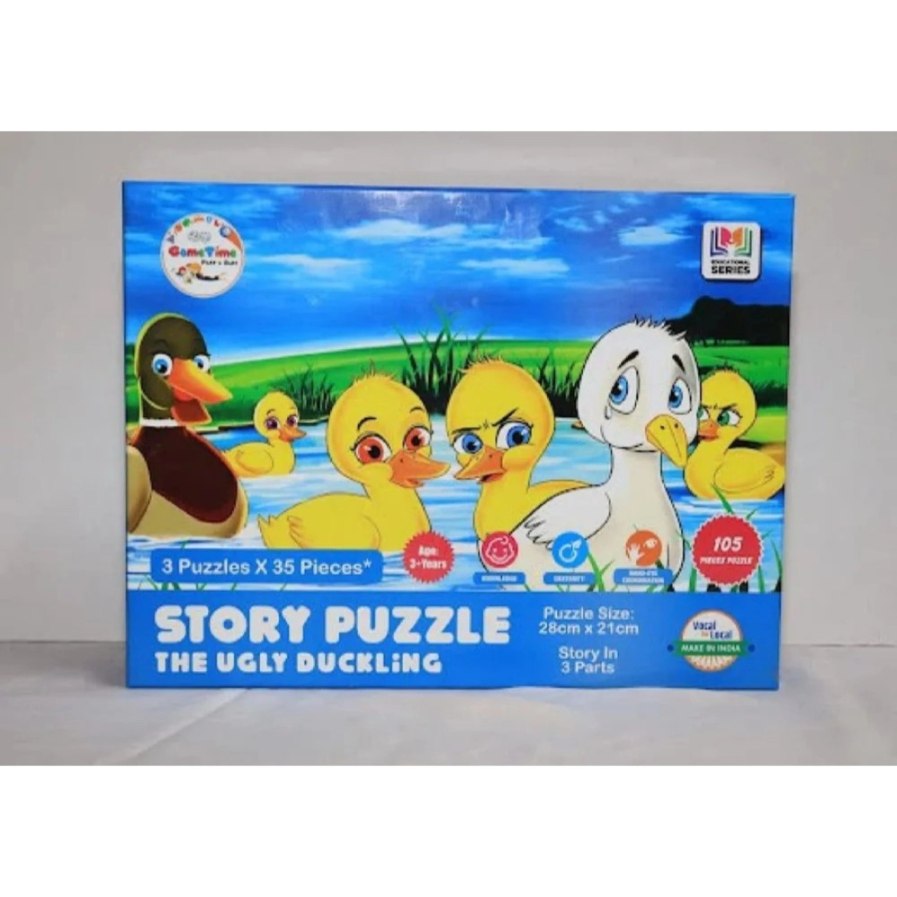 35_Pcs Set Ugly Ducklingg Story Puzzle | Cardboard | Educational Toys | 5+ Years 35_Pcs Set Ugly Ducklingg Story Puzzle | Cardboard | Educational Toys | 5+ Years