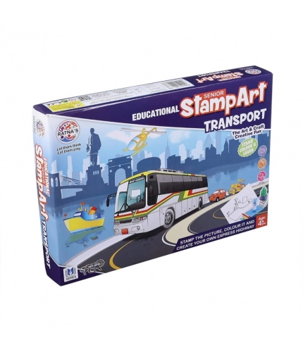 Stamp Art-Transport | Plastic | Educational Toys | 4+ Years