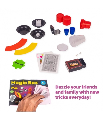 Magician Tricks Magic Box | Cardboard, Plastic | Educational Toys | 3+ Years Magician Tricks Magic Box | Cardboard, Plastic | Educational Toys | 3+ Years