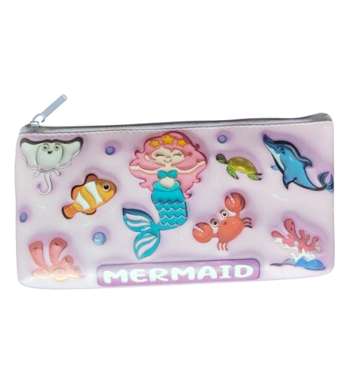 Mermaid Pencil Pouch |   Canvas  |   Stationery | 3+ Years