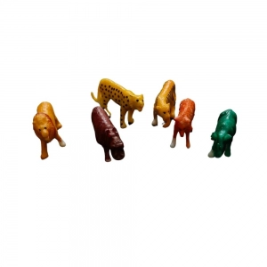 6_Pcs Set Wild Animals |   PVC  |   Toys| 1+ Years