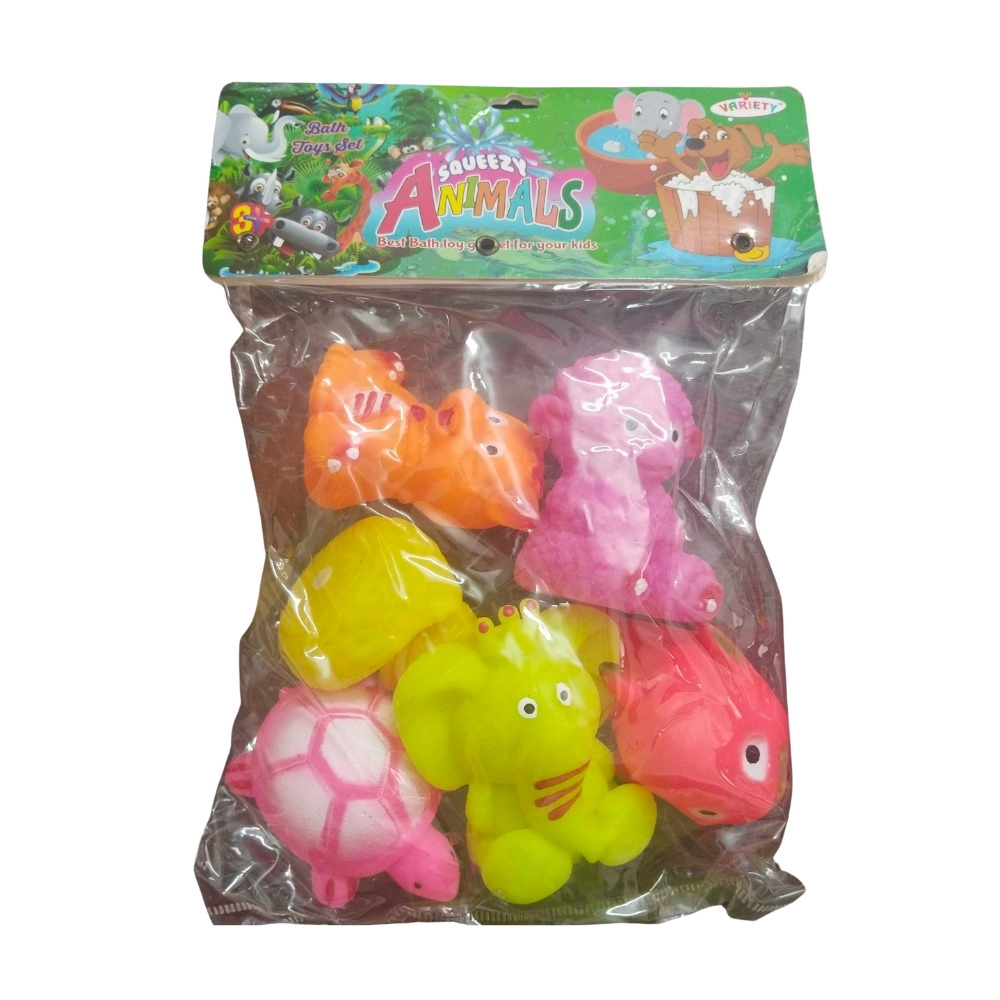 Domestic Mixed Animal Chu Chu Toys | Rubber | Toys| 6+ Months Domestic Mixed Animal Chu Chu Toys | Rubber | Toys| 6+ Months