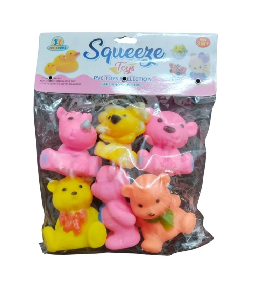 Bears And Dogs Chu Chu Toys |   Rubber  |   Toys| 6+ Months