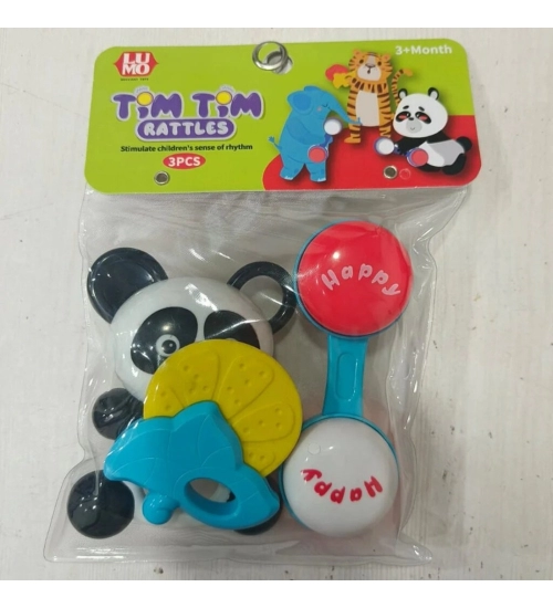 3 pcs Set Tim rattle | Plastic | Toys | 3+ Months