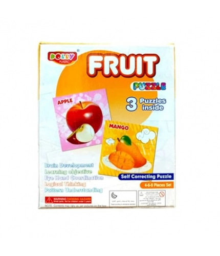 3_Pcs Set Fruit Puzzle | Cardboard | Educational Toys | 3+ Years 3_Pcs Set Fruit Puzzle | Cardboard | Educational Toys | 3+ Years