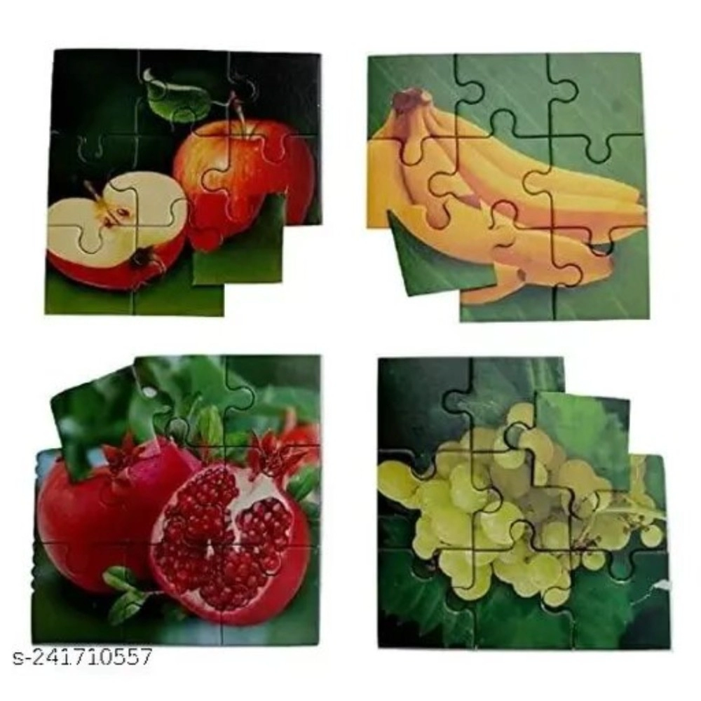 4_Pcs Set Fruits Puzzle | Cardboard | Educational Toys | 4+ Years 4_Pcs Set Fruits Puzzle | Cardboard | Educational Toys | 4+ Years