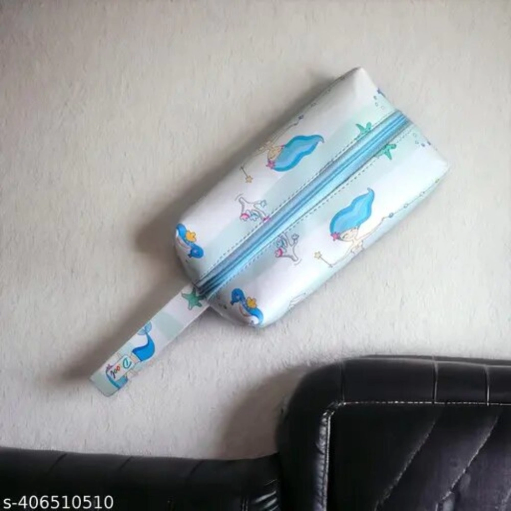 Pouch - Mermaid Theme | Canvas | Stationery | 5+ Years Pouch - Mermaid Theme | Canvas | Stationery | 5+ Years