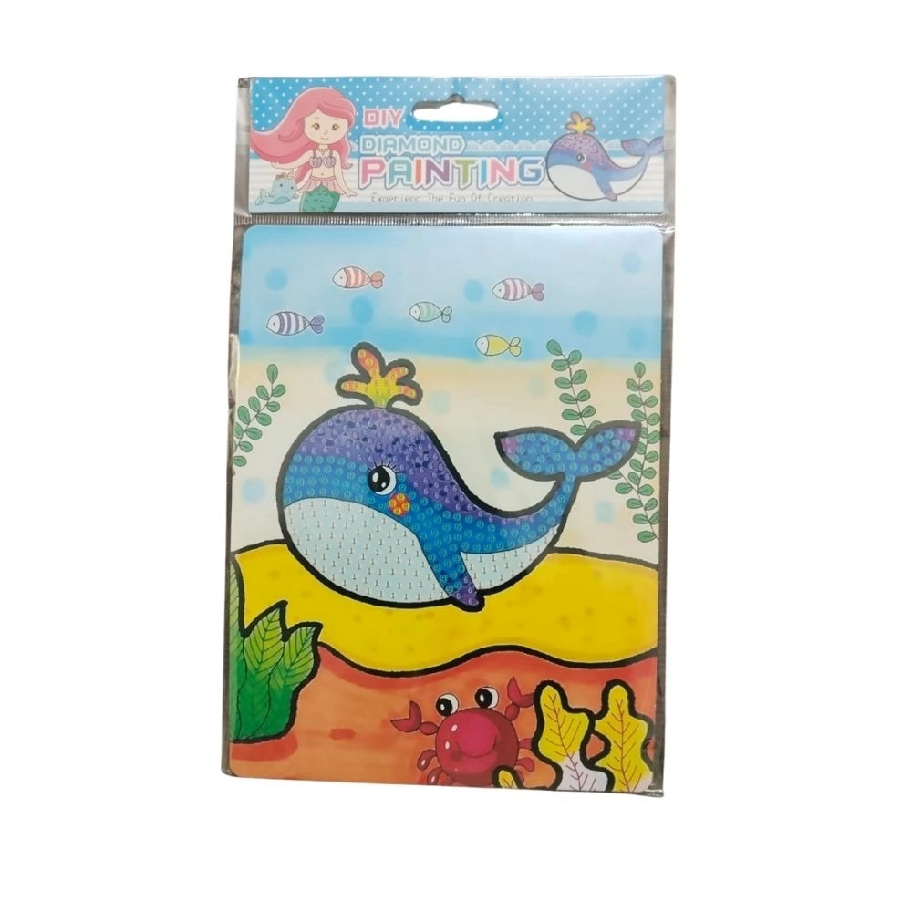 Pack Of_2 Diamond Painting Kit - Dolphin | Cardboard | Stationery | 2+ Years Pack Of_2 Diamond Painting Kit - Dolphin | Cardboard | Stationery | 2+ Years