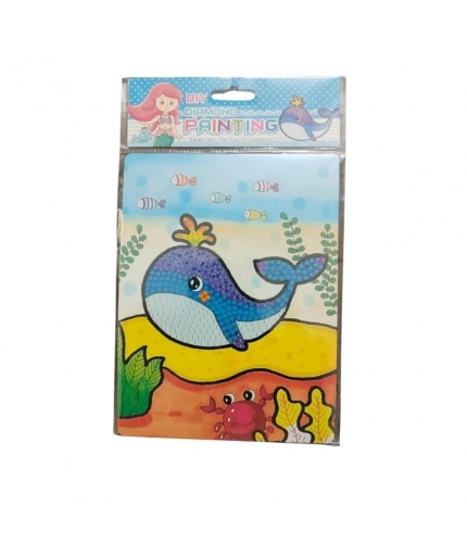 Pack Of_2 Diamond Painting Kit - Dolphin |   Cardboard  |   Stationery | 2+ Years