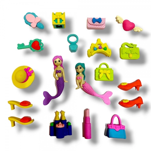 Dropship Eraser set - Mermaid theme | Rubber | Stationery | 5+ Years
