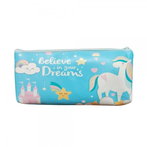 Dropship Pack Of_2 Pencil Poch -  Belive in Your Dream |   Canvas  |   Stationery | 3+ Years
