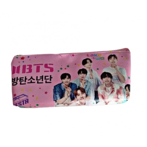 Dropship Pack Of_2 Pencil Pouch - BTS | Canvas | Stationery | 3+ Years