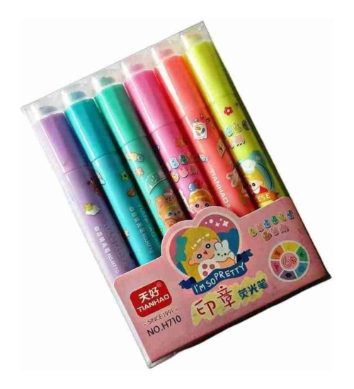 2-in-1 Stamper Marker Pen Set with Water Based Ink | Plastic | Stationery | 3+ Years