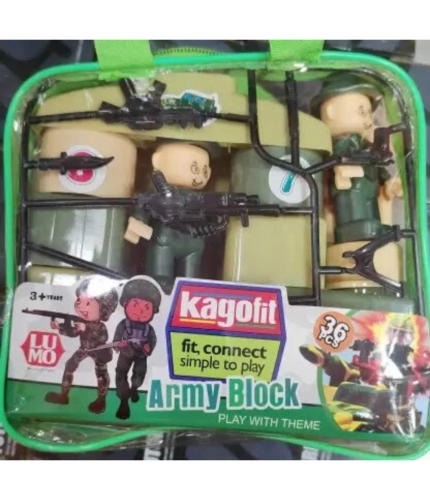 36_Pcs Set Army Blocks | Plastic | Educational Toys | 3+ Years