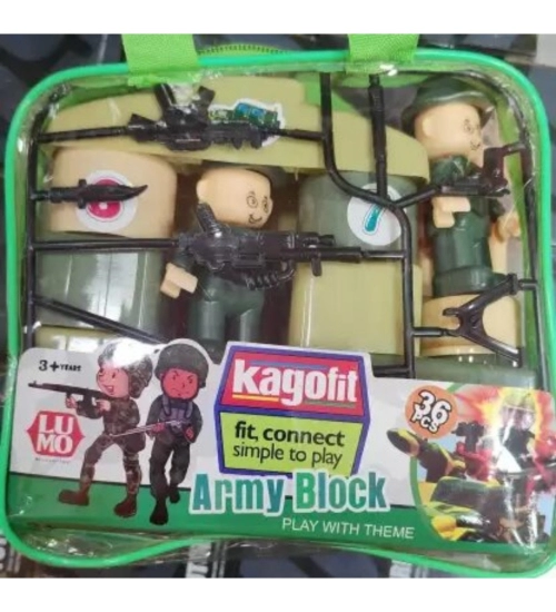 36_Pcs Set Army Blocks | Plastic | Educational Toys | 3+ Years