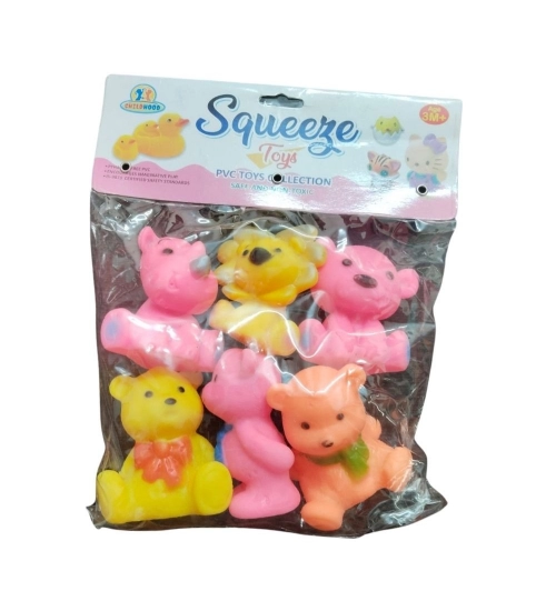 Bears And Dogs Chu Chu Toys |   Rubber  |   Toys| 6+ Months