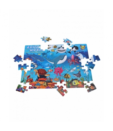64_Pcs Set Aqua World Puzzle | Cardboard | Educational Toys | 4+ Years 64_Pcs Set Aqua World Puzzle | Cardboard | Educational Toys | 4+ Years