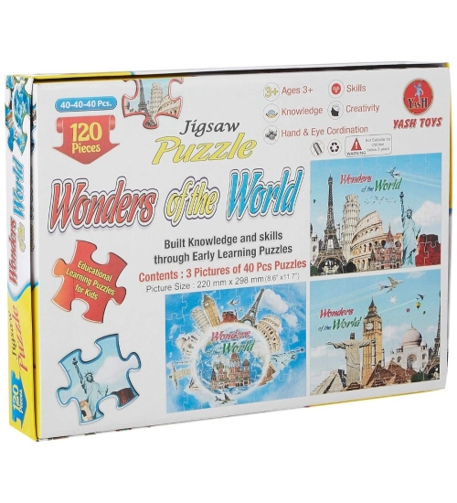 120_Pcs Jigsaw Puzzle Wonders of the world