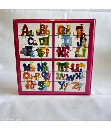 4_Pcs Set Alphapet Puzzle | Cardboard | Educational Toys | 4+ Years 4_Pcs Set Alphapet Puzzle | Cardboard | Educational Toys | 4+ Years