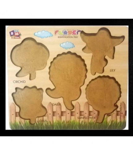 Wooden Puzzle - Flowers | Wood | Educational Toys | 3+ Years