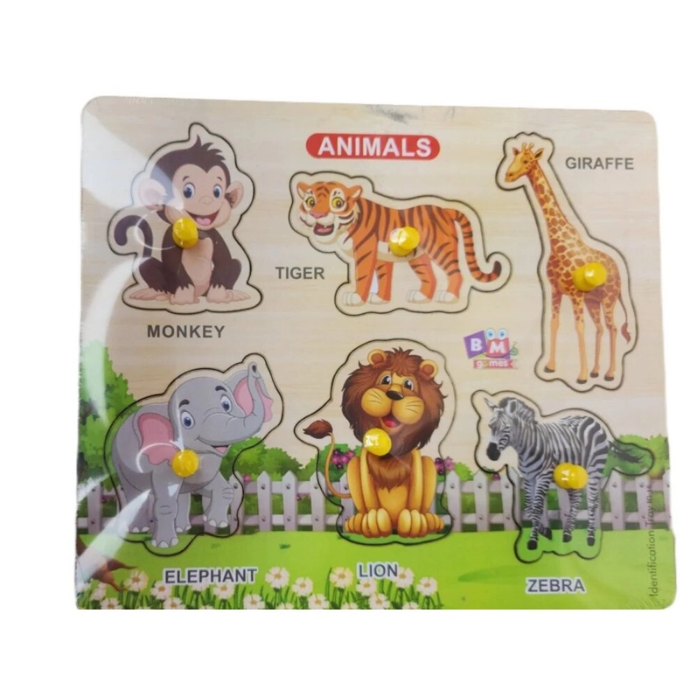 Wooden Puzzle - Animals | Wood | Educational Toys | 3+ Years Wooden Puzzle - Animals | Wood | Educational Toys | 3+ Years