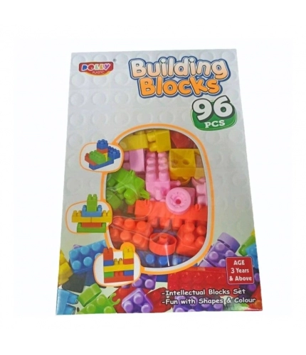 96_Pcs Set Building Blocks | Plastic | Educational Toys | 3+ Years