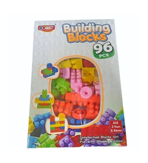 96_Pcs Set Building Blocks | Plastic | Educational Toys | 3+ Years