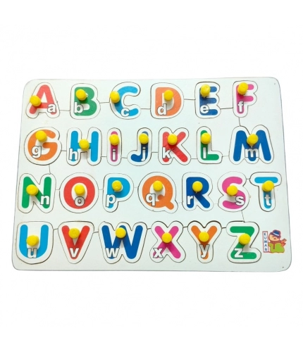 Alphapet With small letter Wooden Puzzle |   Wooden  |   Educational Toys| 3+ Years