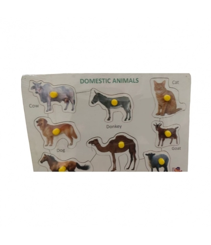 Domestic Animal Wooden Puzzle |   Wooden  |   Educational Toys| 3+ Years