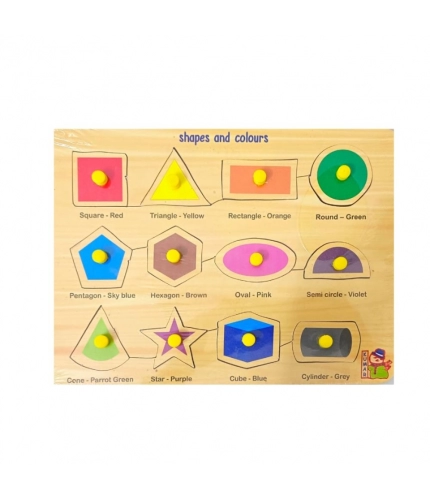 Shapes with Color | Wood | Educational Toys | 3+ Years