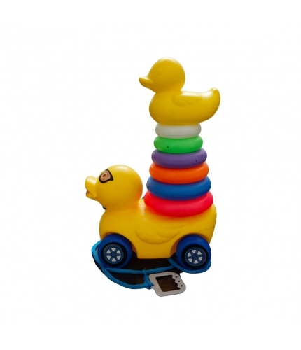 Dady Duck With Rings For Toddlers |   Plastic  |   Toys| 1+ Years