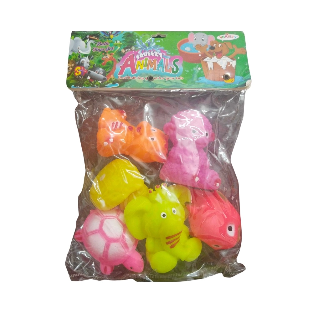 Domestic Mixed Animal Chu Chu Toys | Rubber | Toys| 6+ Months Domestic Mixed Animal Chu Chu Toys | Rubber | Toys| 6+ Months