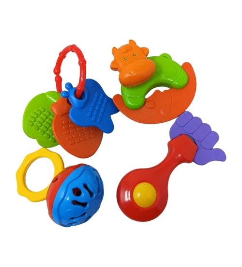 Infant Rattle Set (4 pcs) | ‎Plastic | Toys | 3+ Months