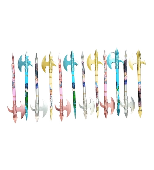 12 PCS_Set Chinese Style Sword Novelty Ball Pen  | Plastic | Stationery | 5+ Years