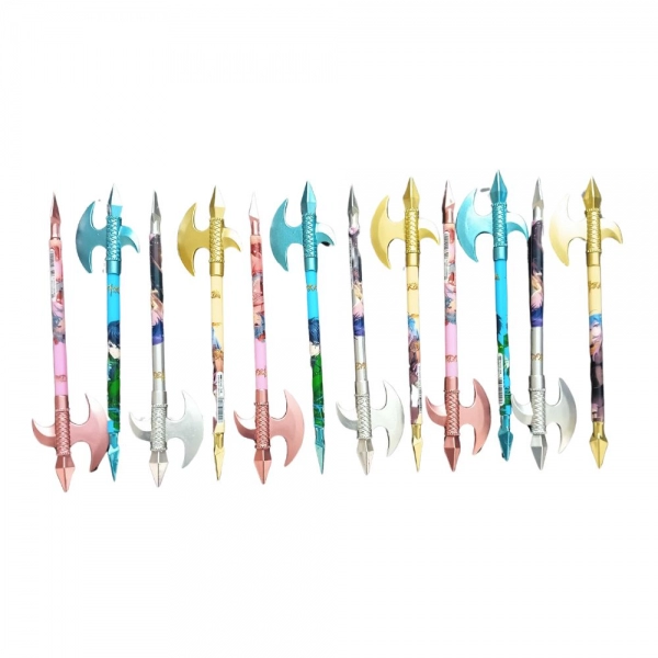 Dropship 12 PCS_Set Chinese Style Sword Novelty Ball Pen  | Plastic | Stationery | 5+ Years