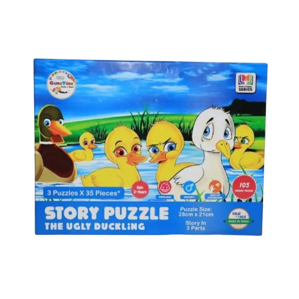 35_Pcs Set Ugly Ducklingg Story Puzzle | Cardboard | Educational Toys | 5+ Years 35_Pcs Set Ugly Ducklingg Story Puzzle | Cardboard | Educational Toys | 5+ Years
