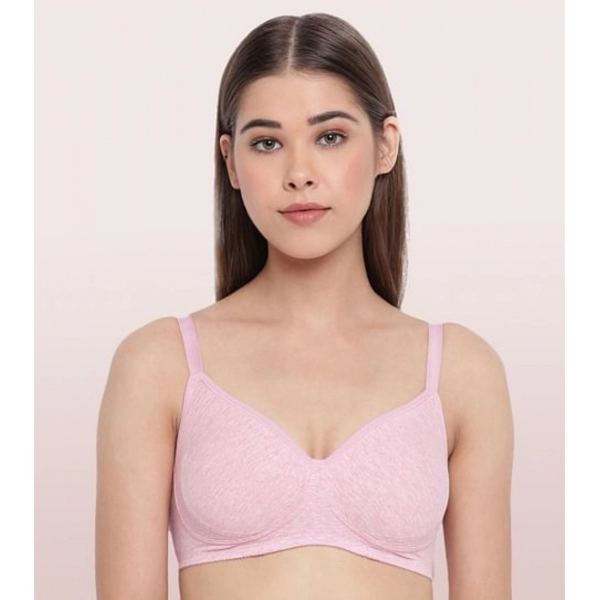 Dropship Enamor A042 Women's Cotton Everyday Non Padded And Wirefree Bra (OrchdMelange)