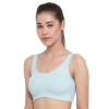 Dropship Enamor SB06 Women's Cotton Low Impact Non-Padded, Non-Wired, High-Coverage Bra (Capri-Melange)