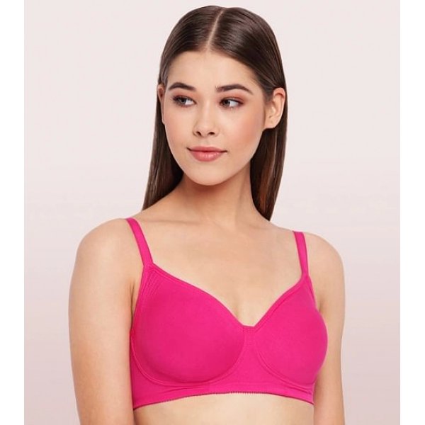 Dropship Enamor A042 Women's Cotton Everyday Non Padded And Wirefree Bra (Verry-Berry)