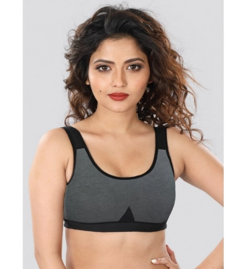Dermawear SB-1103 Women's 4D Stretch Sports Bra (Dark-Grey)