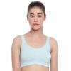 Dropship Enamor SB06 Women's Cotton Low Impact Non-Padded, Non-Wired, High-Coverage Bra (Capri-Melange)