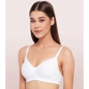 Dropship Enamor A042 Women's Cotton Everyday Non Padded And Wirefree Bra (White)