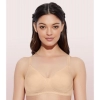 Dropship Enamor A042 Women's Cotton Everyday Non Padded And Wirefree Bra (Skin)