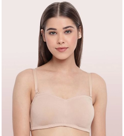 Enamor A019 Women's Cotton Strapless Bra (Skin)